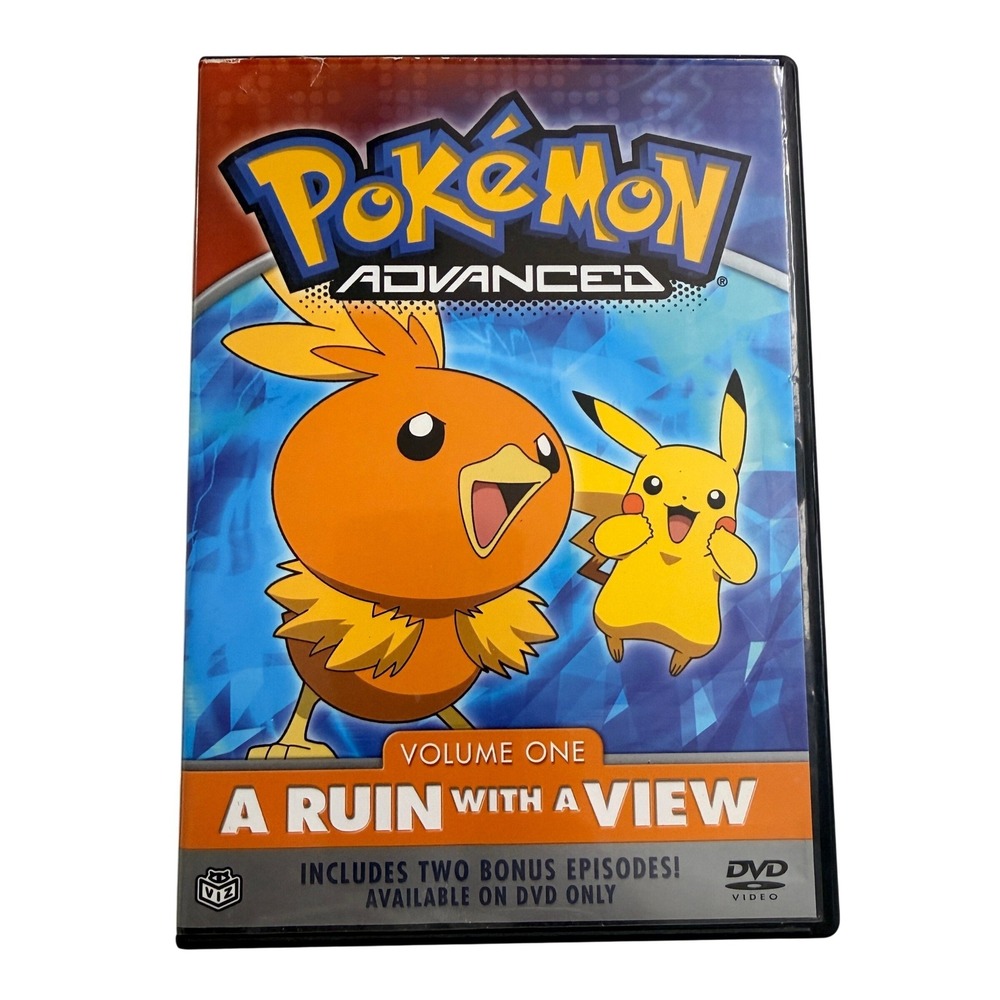 Pokemom Advanced Volume 1 A Ruin with A View DVD 2004 Ash Pikachu VIZ Anime